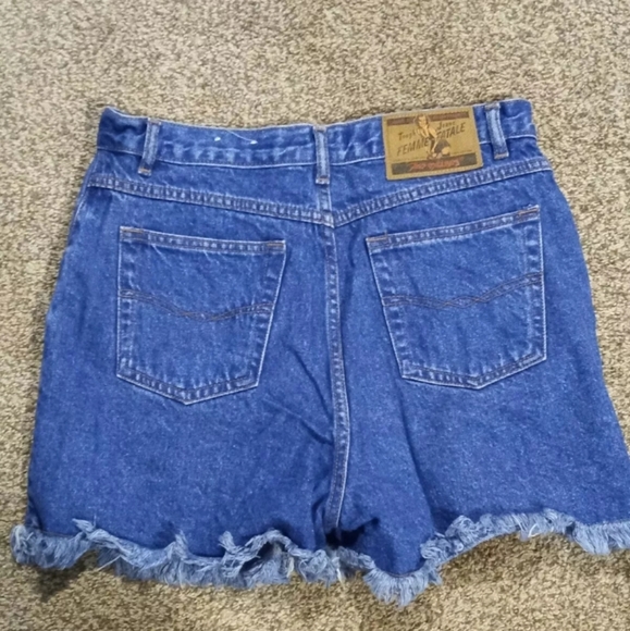 Vintage No Excuses high waisted button fly jean shorts. Women’s size 13/14 - Picture 2 of 6